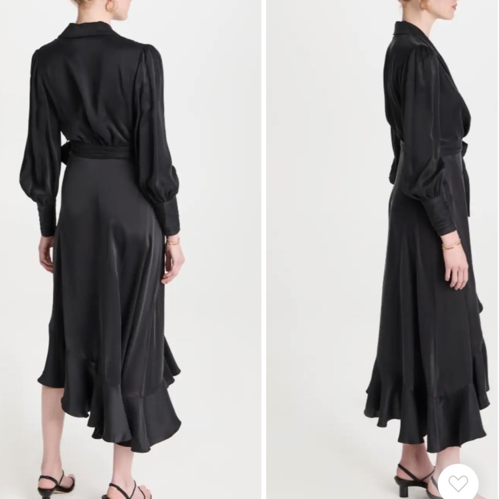 Zimmermann belted silk wrap midi dress - Picture 2 of 3